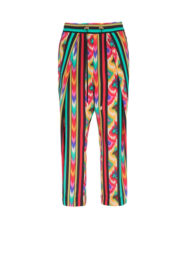 Multicolor silk pants