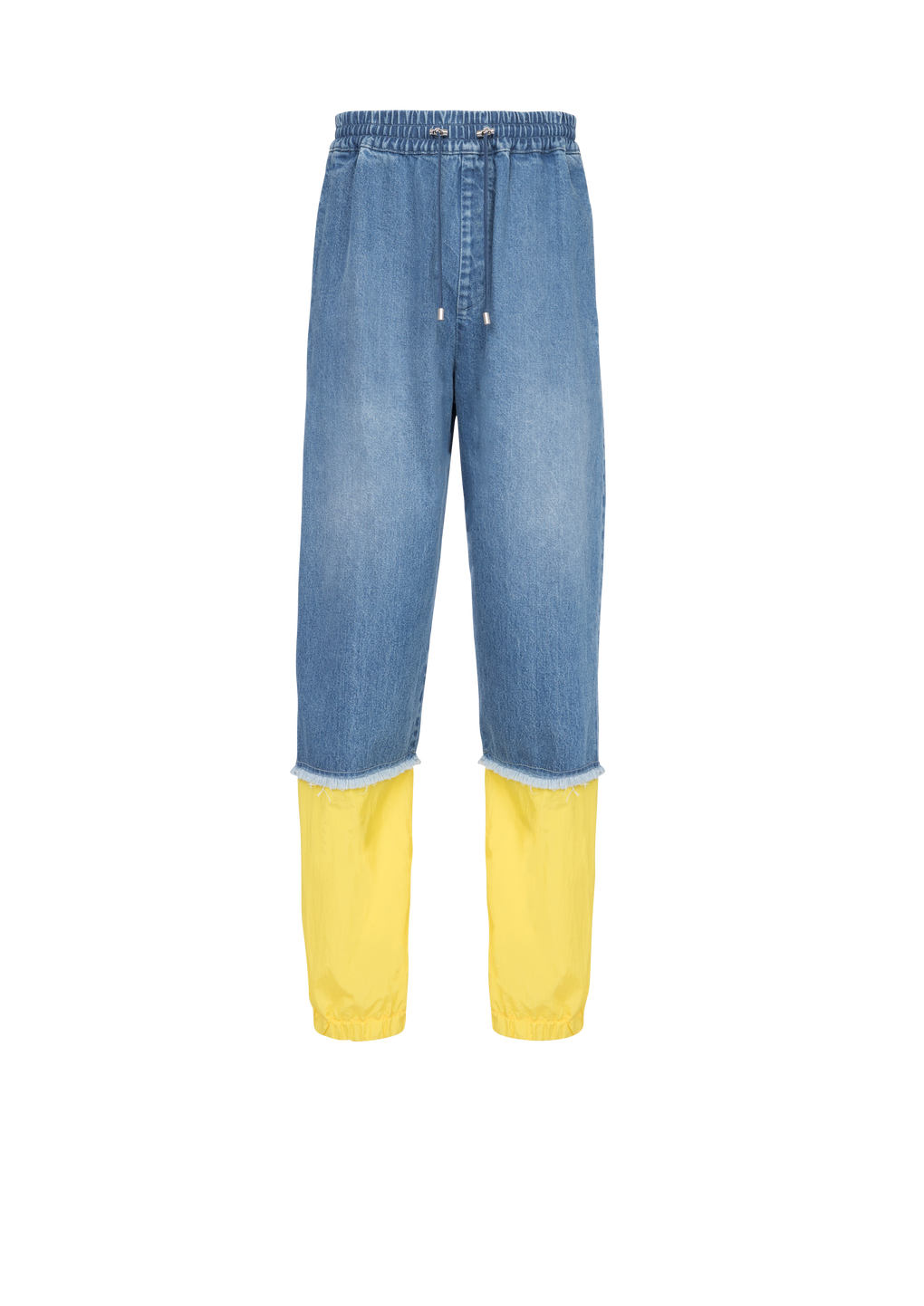 Unisex - Nylon cargo jeans, blue, hi-res