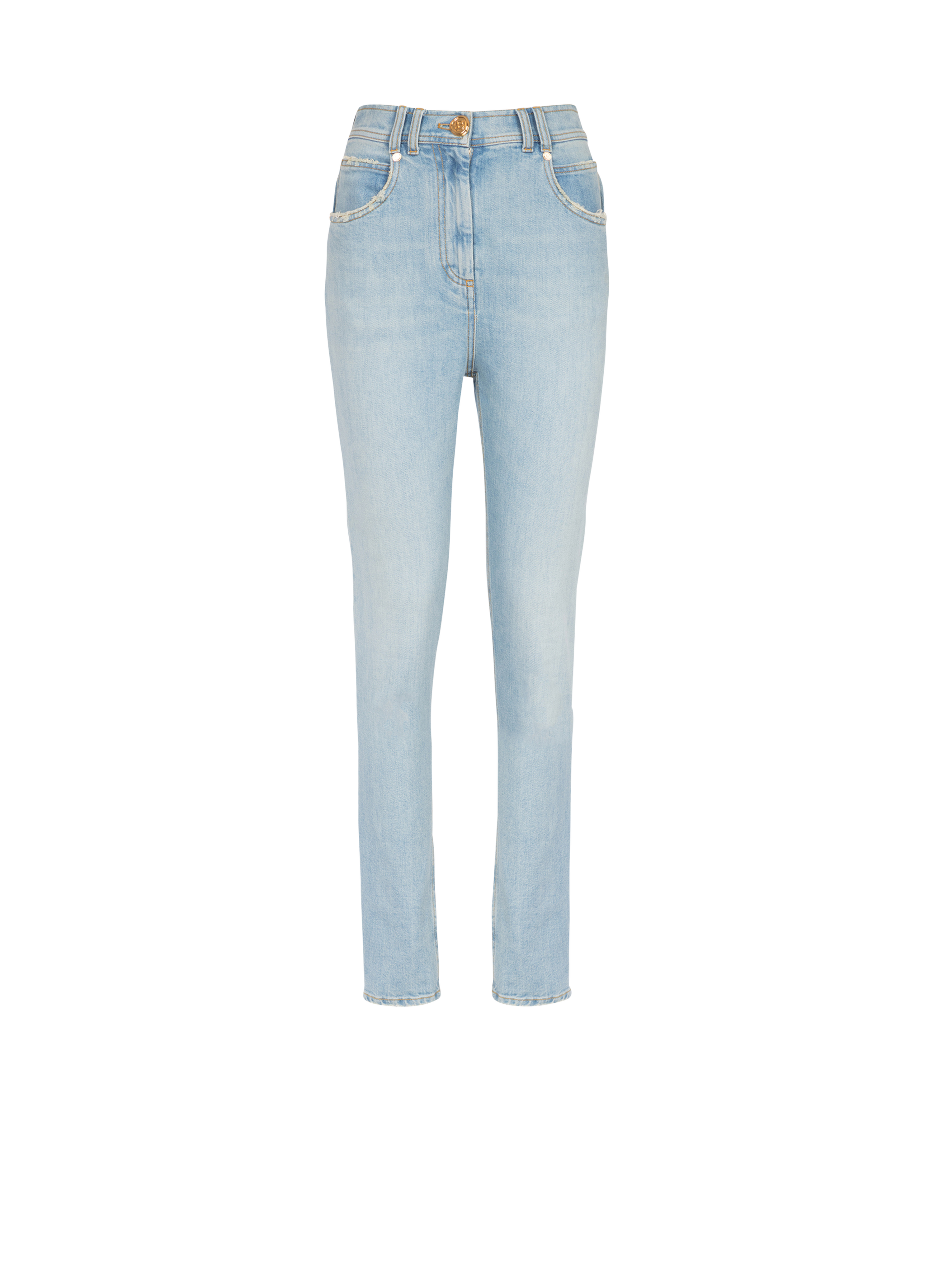 Skinny cut eco-designed jeans, blue